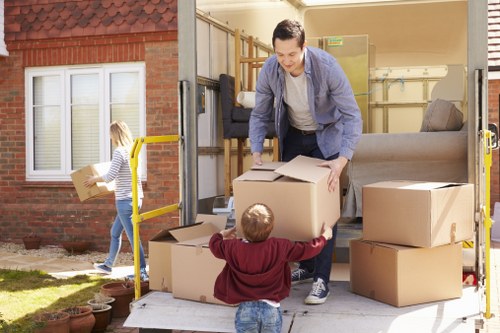 Secure loading of furniture into a removal vehicle