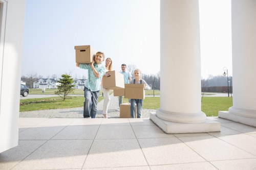 Commercial moving truck service in West Kensington for office items