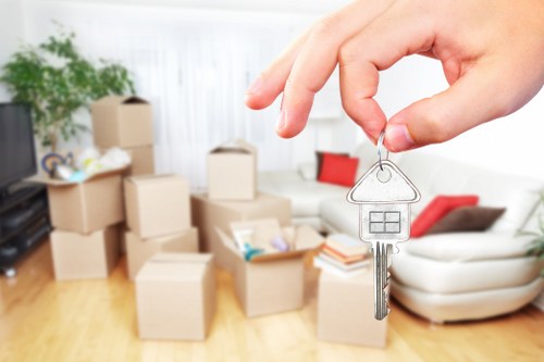 Local removals crew navigating access challenges in West Kensington
