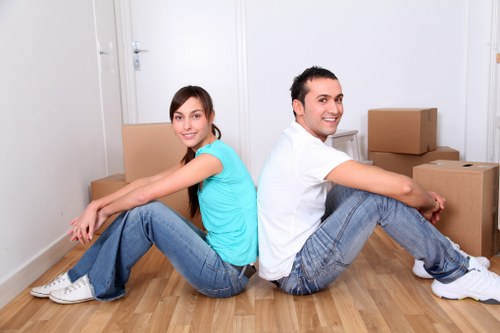 Careful packing and handling of fragile items during a West Kensington removals service