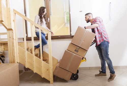Risk assessment being carried out before a West Kensington house move