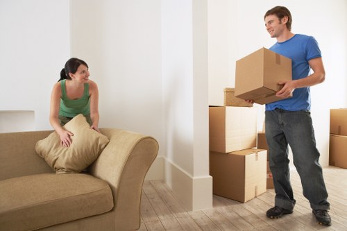 Careful handling of household furniture during a West Kensington home move